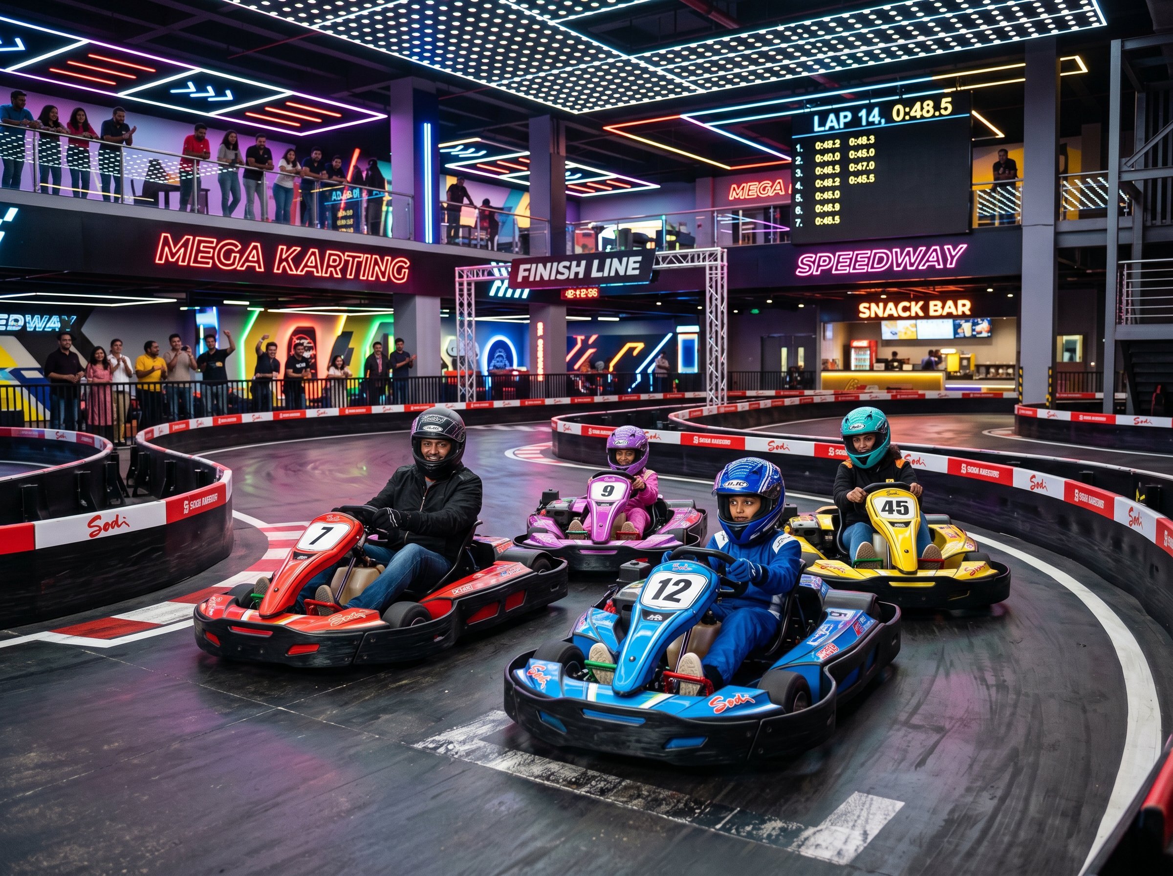 Go-kart racing track at FunVana Speedway