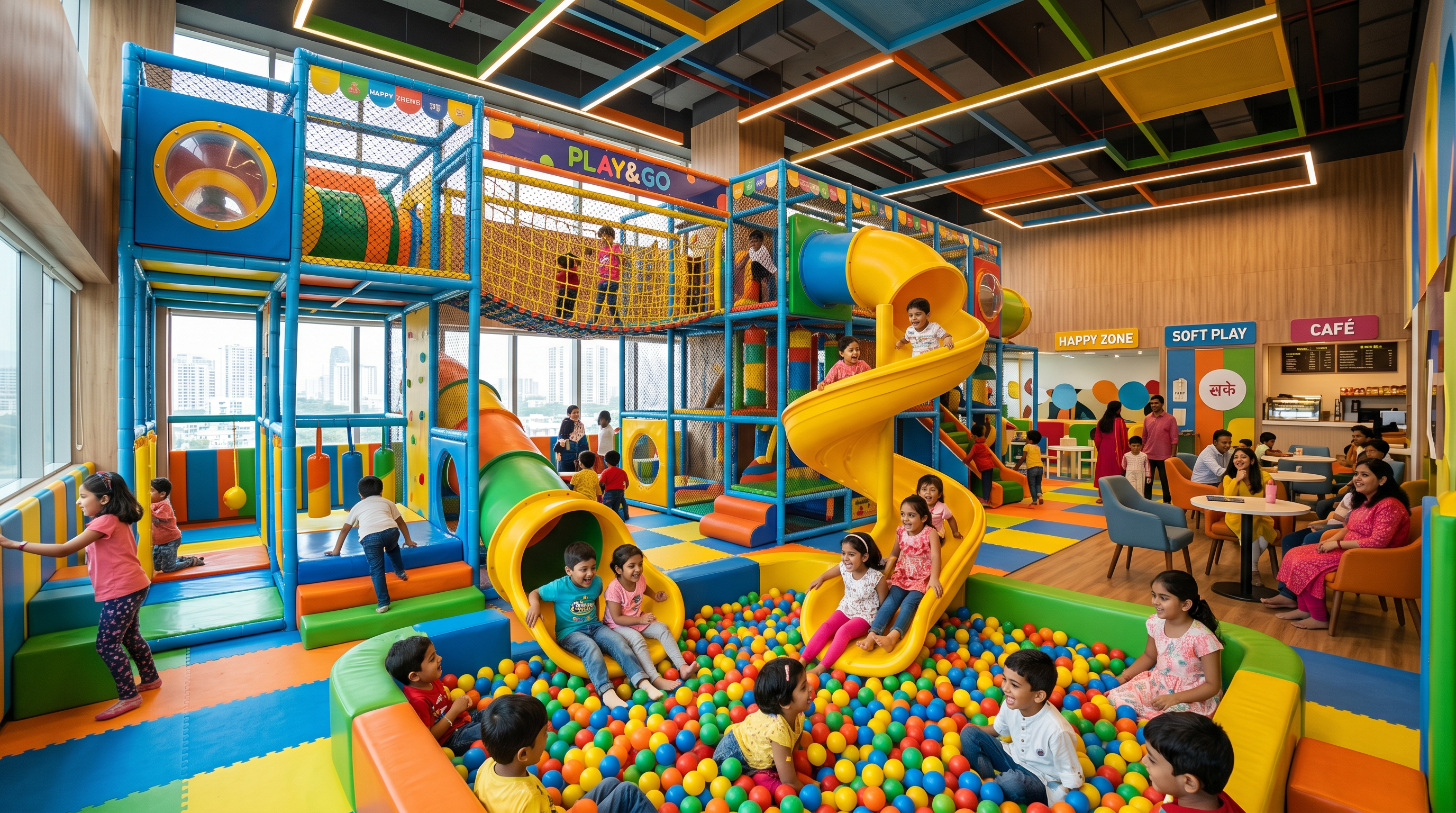 Indoor playground soft play area at FunVana